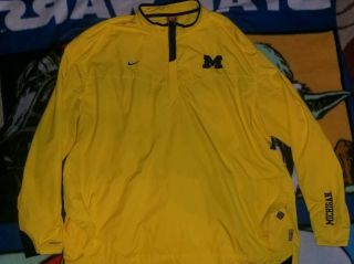 Vintage Nike Michigan Wolverines Windbreaker Jacket Size Xxl 2xl