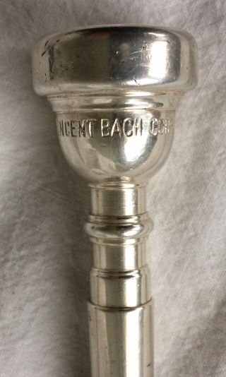 Vintage Vincent Bach Corp (no period) 7C Trumpet Mouthpiece Late Mt Vernon 4