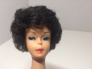 Vintage Barbie Doll Bubble Cut Raven Hair 1961 1st Issue Mattel 850 Barbie Body