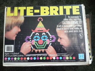 1977 Vintage Lite - Brite,  Box,  Instructions,  Pegs And Sheets