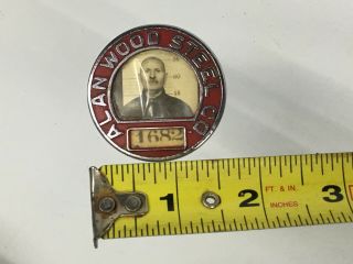Vintage Steel Co Employee ID Badge ALAN WOOD STEEL CO.  PA - USA 2