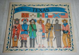 Vtg 1974 The Story Of Texas History Picture Book By Betsy Warren Martha Ingerson
