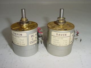 2 Vintage Daven Western Electric Tube Amplifier 150/300 Ladder Attenuator Pair 2