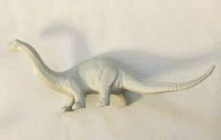Vintage Marx Rare Light Gray Brontosaurus Dinosaur Prehistoric Playset