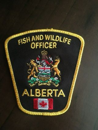 Albert Fish And Wildlife Officer Patch Game Warden Conservation Canada