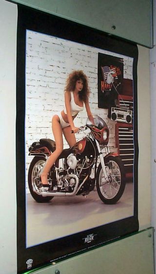 Harley Davidson Sexy Teri Weigl Vintage Poster