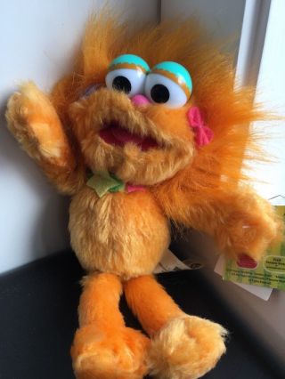 Vintage Tags Att.  The Sesame Street Zoe Toy Muppets 2004 Doll Plush Post