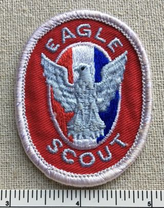 Vintage 1970s Eagle Scout Rank Badge Patch Boy Scouts Uniform Sash Camp Bsa Pb