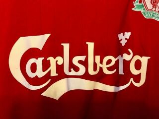 Vintage Liverpool FC Mens Home Football Shirt XL 2006 - 08 - Gerrard 2