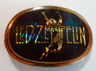 Vintage 1977 Led Zeppelin Holographic Belt Buckle Pacifica Ltd