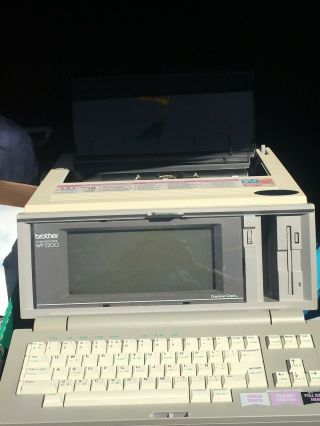 Vintage Brother Word Processor Wp - 2200 Xlnt Priced Low To Sell