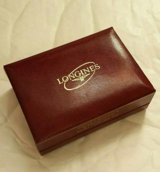 Longines Vintage Leather Watch Box.  1960/70s