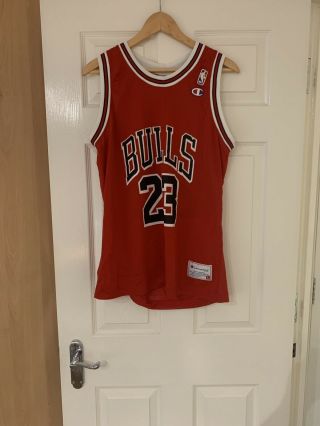 Vintage 90s Champion Chicago Bulls Jordan 23 Jersey Size Large
