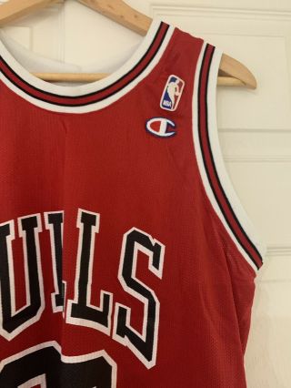 Vintage 90s Champion Chicago Bulls Jordan 23 Jersey Size Large 4