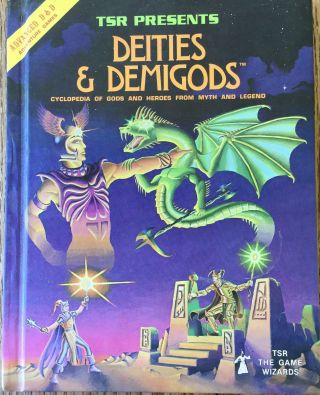 Vintage 1980 Advanced Dungeons & Dragons Deities & Demigods Cyclopedia Book Tsr