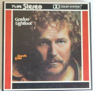 Vintage Reel To Reel Tape " Gords Gold " By Gordon Lightfoot.  Dolby Used;