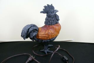 Chicken (rooster) Table Lamp Night Light,  Vintage,  Mid - Century