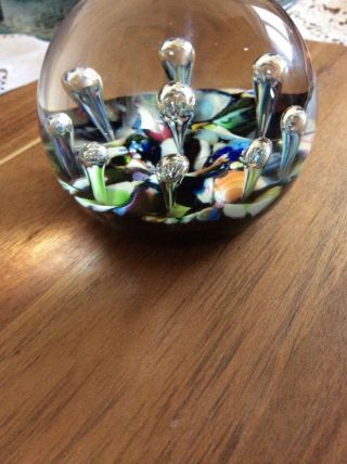 Vintage Paperweight Caithness Single Harlequin 1970s Stunning Limited Edition