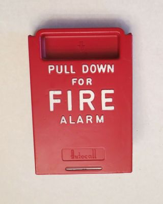 Vintage Autocall Fire Alarm Pull Station Fire Safety Man Cave Local Fire Alarm