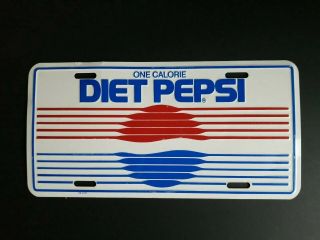 Vintage Diet Pepsi One Calorie License Plate 88 2367 Soda Pop