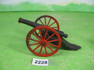 Vintage Britains Lead Soldier Artillery Gun Toy Model 2228