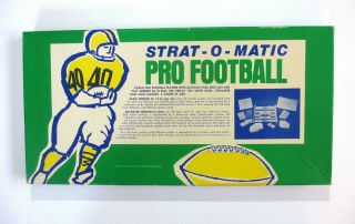 Vintage Strat - O - Matic Pro Football Game (1968 Version) W/ 