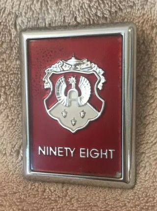 Vintage Oldsmobile Ninety Eight Trunk Lock Emblem