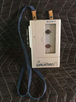 Vintage Sony Wm - F1 Walkman Cassette Radio Guardians Retro Am Fm Partially