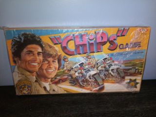 Vintage Board Game " Chips " Orig Tv Show Ideal 1981 California Motorcycle Cops