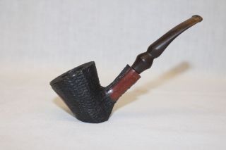 Vintage Rusticated Briar Tobacco Smoking Pipe From Ye Olde Smoke Shoppe,  Italy