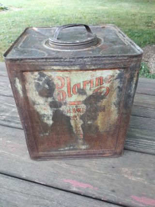 Vintage Polarine Oil Can Polarine Transmission Lubricant Can