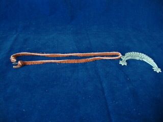 Vintage Moon - Face Pendant on Brown Leather Suede Cord Necklace,  15 Inches Long 4