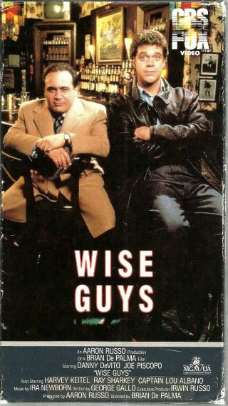 Wise Guys Vhs 1986 Danny Devito Joe Piscopo Harvey Keitel Dan Hedaya Cbs/fox Vtg