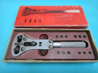 Vintage HR brand Jaxa (Bergeon 2819) waterproof case back opening wrench, 2