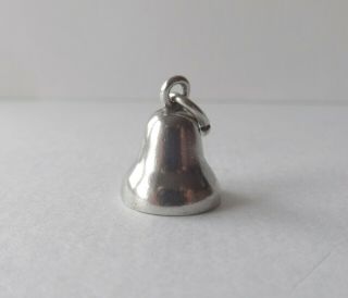 05 Vintage Silver Charm Bell With Moving Clapper