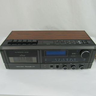 Realistic Am/fm Alarm Radio Cassette Player Vintage Model No.  Chronosette - 256