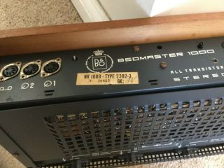 Vintage Bang and Olufsen B&O Beomaster 1000 Stereo HiFi Amp - spares 2