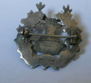 Gordon Highlanders vintage silver sweetheart brooch by A& J Smith Aderdeen 4