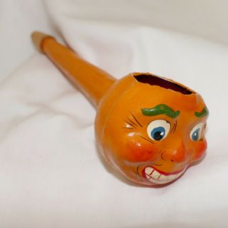 Vintage German Halloween Jack O Lantern Horn Made By Herold 1990s