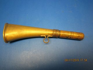 Vintage " Acme - Brass Made In England " Fox Hunting Horn