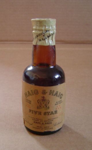Vintage Haig & Haig Five Star Scotch Whiskey Colorado Tax Stamp Scotland