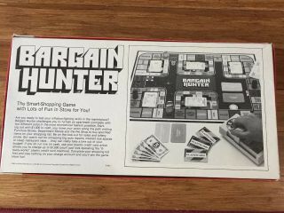 Vintage 1981 MB Bargain Hunter Board Game Milton Bradley 100 Complete 6