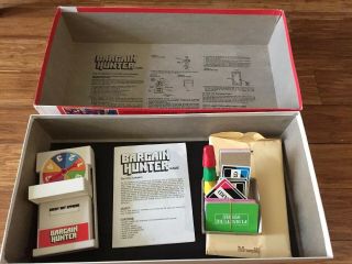 Vintage 1981 MB Bargain Hunter Board Game Milton Bradley 100 Complete 7