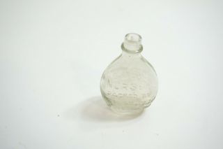 Vintage Stough Baby Nurser Candy Container Baby Glass Miniature Bottles Doll N2
