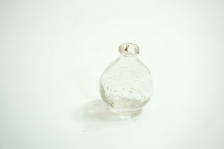 Vintage Stough Baby Nurser Candy Container Baby Glass Miniature Bottles Doll N1