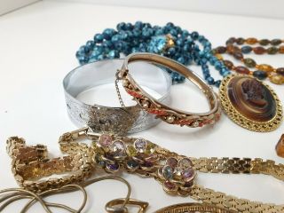 Vintage Mixed Costume Jewellery Jewelry Bundle Joblot Earrings Necklaces Beads 5