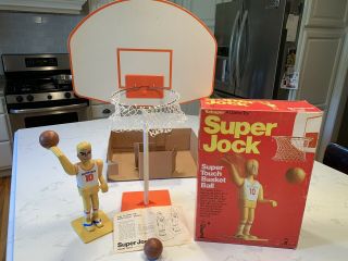 Vintage 1976 Schaper Jock Touch Basketball Game Complete Toy Hoops