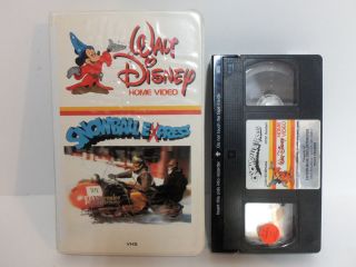 Vintage Walt Disney Snowball Express 1st Edition Clamshell Vhs Movie
