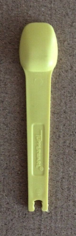 Vintage Yellow Tupperware Replacement Measuring Spoon 1/2 tsp teaspoon 1268 - 1 2