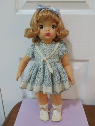 Vintage 16 " Terri Lee Doll Tlc With Tagged Floral Dress Matched Panties